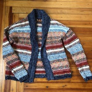 Anthro Knitted & Knotted Striped Michela Cardigan